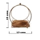 thumbnail image 1 of Adorno Argolla Dorado Metálico Base Madera, 1 of 3
