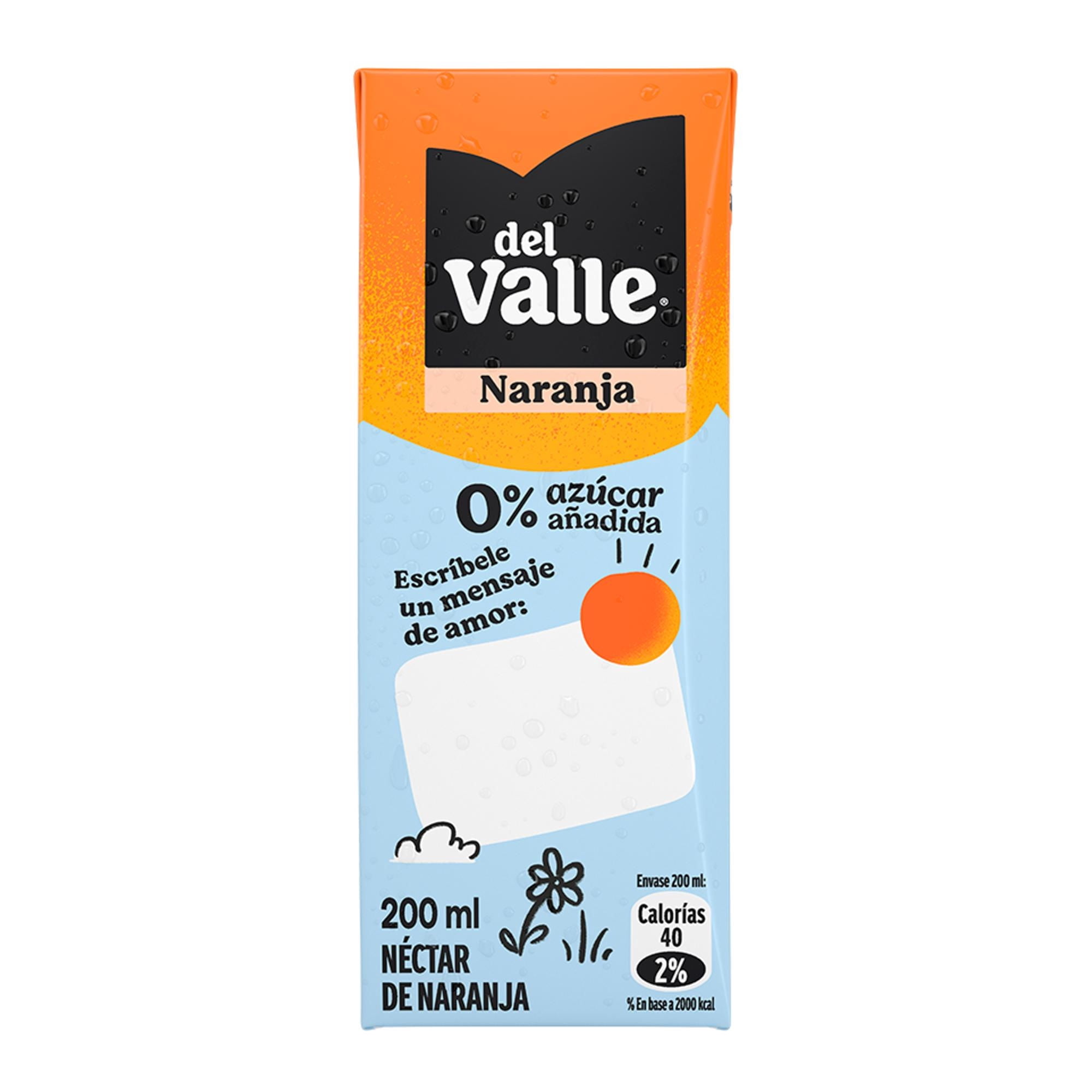 Néctar Sabor Naranja Caja 200 ml Del Valle