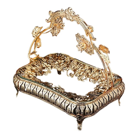 Magideal - Bandeja Para Servir Frutas Con Asa, Bandejas Para Refrigerios, Platos Para Servir, Bandeja Decorativa Para Encimera, Granja, Boda, Decoración De Escri