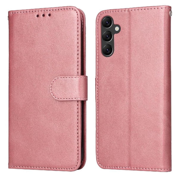 Funda Billetera para Samsung Galaxy A14 4G con Porta Tarjetas y Soporte Ajustable Rosa