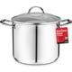 thumbnail image 1 of Olla alta Emporio Kitchen de acero inoxidable de 24 cuartos con tapa, 1 of 8