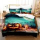 thumbnail image 5 of Halloween Pumpkin Series Three-Piece Home Textile Set Digital Printing 90G Brushed down Quilt Cover Pillowcase, 5 of 5