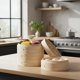 thumbnail image 4 of Juego de Vaporeras de Bambú - 24cm Grande para Dumplings de 2 Niveles para Ollas - Cocina Asiática Dim Sum Bao Buns Momo Arroz - Kit de Vaporeras Chinas Naturales, 4 of 8