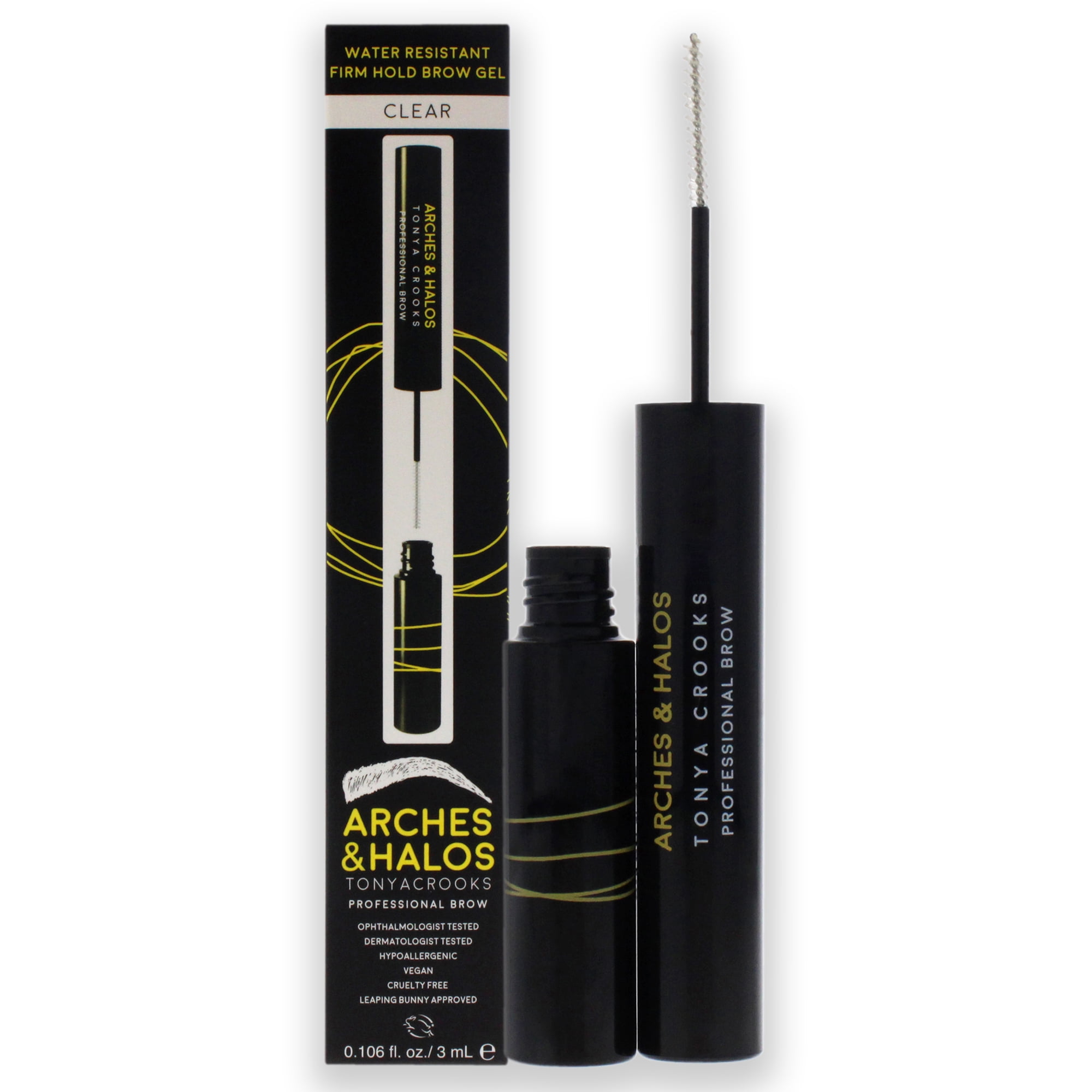 Arches And Halos - Gel Para Cejas De Fijación Firme Resistente Al Agua - Transparente De Para Unisex - Gel De 0.106 Oz