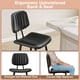 thumbnail image 4 of Taburetes de bar Raynesys Leather de 24 pulgadas, juego de 2, color negro, 4 of 9