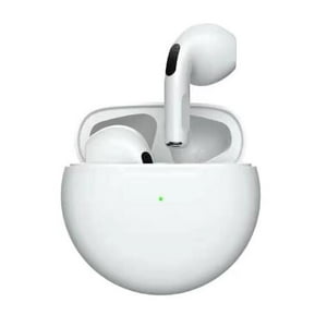 Veat00L - Audífonos Inalámbricos Bluetooth Pro6 5.0 20 H De Batería De Larga Duración Compactos Y Portátiles Cancelación Inteligente Del Ruido Diseño Magnético Indicador Luminoso De Dos Colores