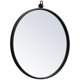 thumbnail image 3 of Espejo de Pared Redondo Rowan 46 cm Negro Elegant Decor, 3 of 7