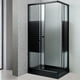 thumbnail image 2 of Shower Rectangular Strava Negro 100x70cm con Receptáculo, 2 of 8