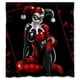 thumbnail image 1 of Cortina de ducha con diseño de Harley Quinn y ganchos (66 x 72 pulgadas), 1 of 3