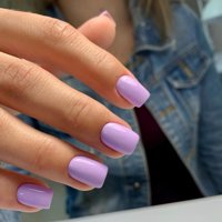 Press On Nails Xcreando Light Purple Lilac Para Mujer, 24 Unidades