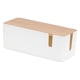thumbnail image 5 of TV Computer Power Strips Wire Hider Caja De Administración De Cables Soporte De Seguridad Blanco, 5 of 5