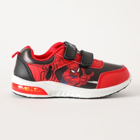 Zapatillas Con Luces Niño Accion Spiderman Rojo Marvel