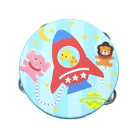 Magideal - Pandereta De Mano De Madera De Doble Fila, Instrumentos De Percusión, Tambor De Mano, Juguete Educativo Para Juegos, Juguetes, Karaoke, Niños Pequeños 15 Centímetros