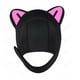 thumbnail image 1 of Gorro De Buceo Con Orejas De Gato, Gorro Encantador Para Surfear, Para Navegar, Kayak, Canoa, Rosa Negra, Redear XL, 1 of 3