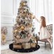 thumbnail image 5 of Falda para árbol de Navidad FUHSY, lentejuelas negras, 36 cm, terciopelo, 5 of 7