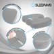 thumbnail image 4 of Cojín de asiento de espuma viscoelástica Sleepavo gris para silla de oficina, 4 of 5