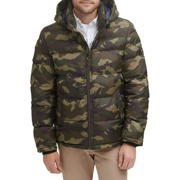 Chaqueta acolchada Tommy Hilfiger, camuflaje, para hombre, talla 3XL