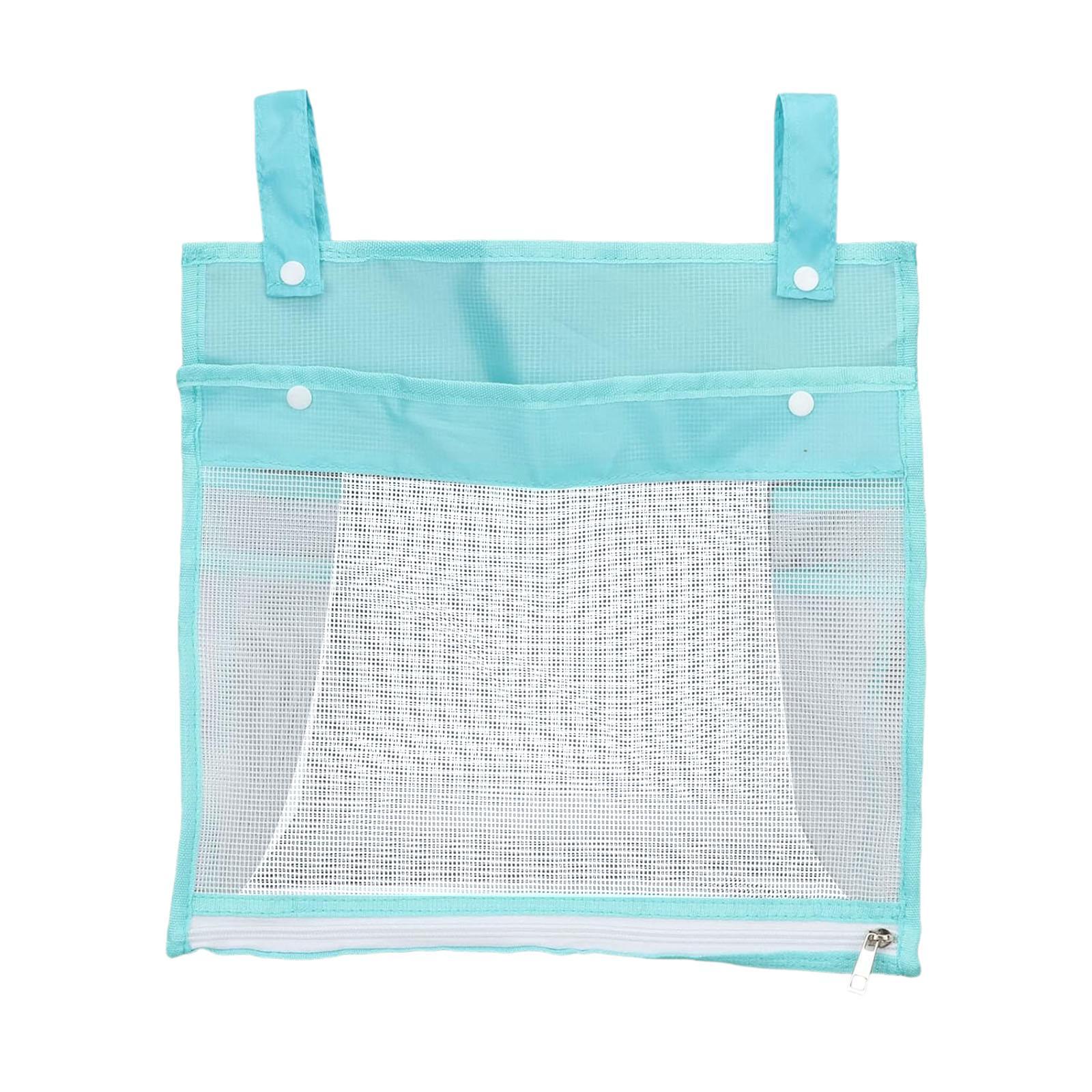 Magideal - Organizador De Juguetes De Baño De Malla, Soporte Para Juguetes Para Bañera, Decoración Multiusos, Almacenamiento De Juguetes Para Baño De Bebé, Organ Azul