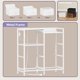 thumbnail image 1 of Velador Somdot Blanco LED 5 Cajones 66x70cm Cargador, 1 of 3