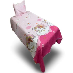 Decoideasemi - Cobertor De Verano Infantil Niña Mas Juegos Sabanas 5 Piezas
