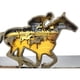 thumbnail image 2 of Figura decorativa caballo jinete de madera, 2 of 3