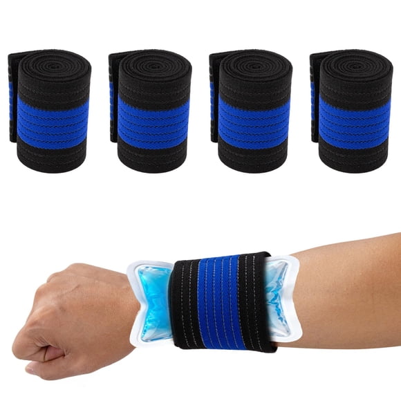 Correa para bolsa de hielo SHFGYG 90 cm negro y azul (paquete de 4)