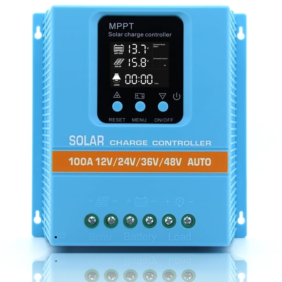 Controlador De Carga Solar 100a Mppt 12 48v Con Doble Usb