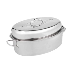 Bothyi - Vaporera Ovalada De 16 Pulgadas Para Pescado, Olla Multiusos Para Pasta, Asador, Patatas, Cereales, Huevos