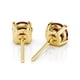 thumbnail image 2 of Aros Paris Jewelry 18k Yellow Gold 1 Ct Round Created Ruby Stud Women, 2 of 3