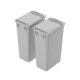 thumbnail image 1 of Cubo de basura Dowell para cocina y baño, 47 L, gris, paquete de 2, 1 of 9