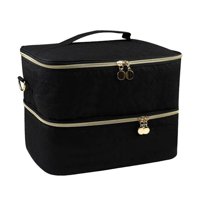 Ioensy - Bolsa De Almacenamiento De Esmalte De Uñas De Doble Capa Para Accesorios De Manicura Perfume De Viaje