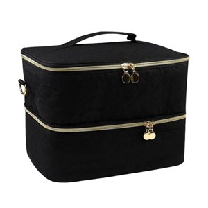 Ioensy - Bolsa De Almacenamiento De Esmalte De Uñas De Doble Capa Para Accesorios De Manicura Perfume De Viaje