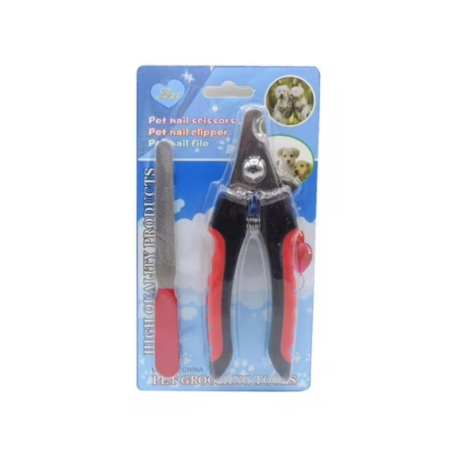 Total E-commerce - Kit Cortauñas Alicate Con Lima Para Perros Gatos Mascotas