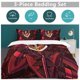 thumbnail image 5 of Hazbin Hotel Helluva Boss Bedding Set Duvet Cover Comfortable and Lightweight Cartoon Bedding 3 Piece Bed Set, 5 of 5