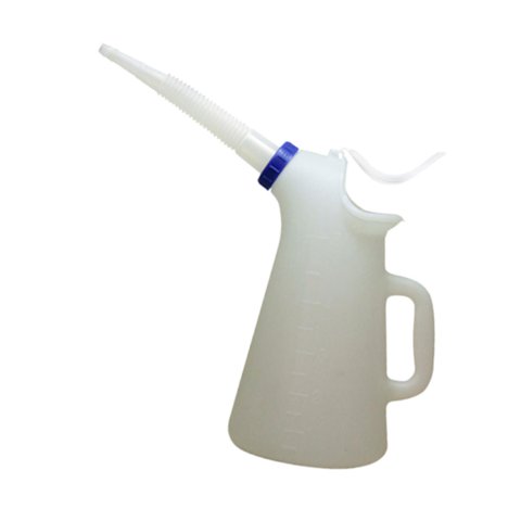 Ioensy - Jarra De Aceite Con Báscula Para Automóvil Con Pico Largo, Recipiente Medidor De Aceite Resistente De 4 L