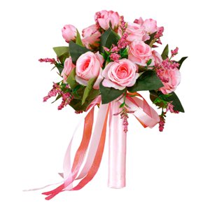 Magideal - De Boda, Flores Artificiales, Arreglos Florales, De Dama De Honor, Ramo De Novia Para Decoración De Graduación Del Día De San Valentín Rosa