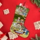 thumbnail image 4 of Digital Monster Tema: Calcetines de Navidad, fino lino blanco para colgar en escaleras y chimenea, decoración navideña para el hogar, regalo de Navidad. 45cm × 32cm, 4 of 5