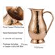 thumbnail image 4 of Jarra de cobre puro Copper Cure con tapa, capacidad de 2 l/70 oz, 4 of 6