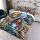 thumbnail image 3 of Raya y el Último Dragón Conjunto de sábanas temático, trío de piezas, cómodo y amigable con la piel, diseño único, regalo de decoración para el hogar para familiares, amigos y fans,173cm *218cm, 3 of 6