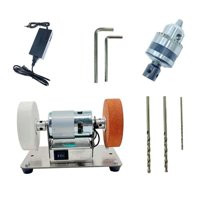 Ioensy - Mini Lijadora De Banda Mini Amoladora De Banda De Banco Para Afilar Trabajos De Metales