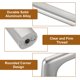 thumbnail image 4 of Tiradores de Gabinete, 8Pcs 5 Pulgadas - Manijas de Cajón de Aleación de Aluminio, Manija de Hardware de Cocina para Muebles de Puerta, Armario (Níquel Cepillado), 4 of 7