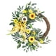 thumbnail image 3 of Corona De Primavera Y Verano Con Lazo, Corona De Boda Para Celebración Del Festival De Ventanas, 3 of 3