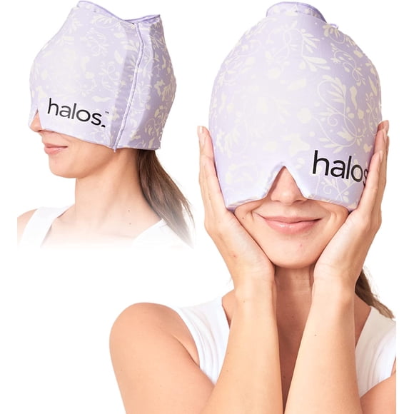 Gorra MyHalos para aliviar la migraña un 30% más gruesa y 2 veces más de gel refrescante