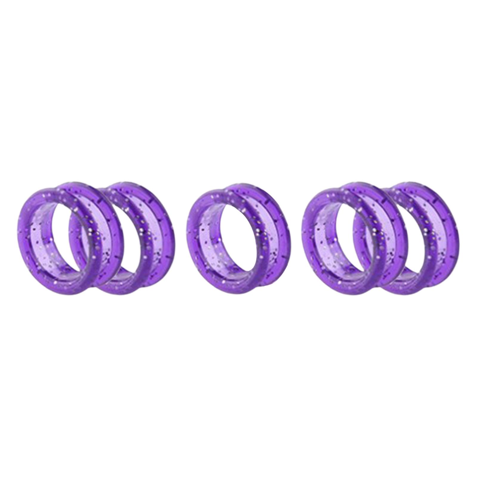 Magideal - 5 Uds Tijeras De Silicona Anillos De , Anillos Protectores, Inserciones De Empuñaduras Suaves Para Tijeras De Mascotas, Aseo, Corte De Cabellero, , Púrpura Violeta
