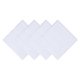 thumbnail image 1 of REGALWOVEN Paquete de 4 paños de algodón a rayas sólidas, toallas de mano suaves y absorbentes para cara, cuerpo y spa blanco 13" x 13", 1 of 7