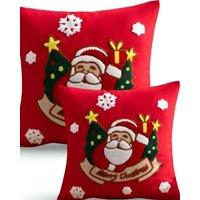 Genérico - Pack De 2 Fundas De Cojin Para Navidad K8