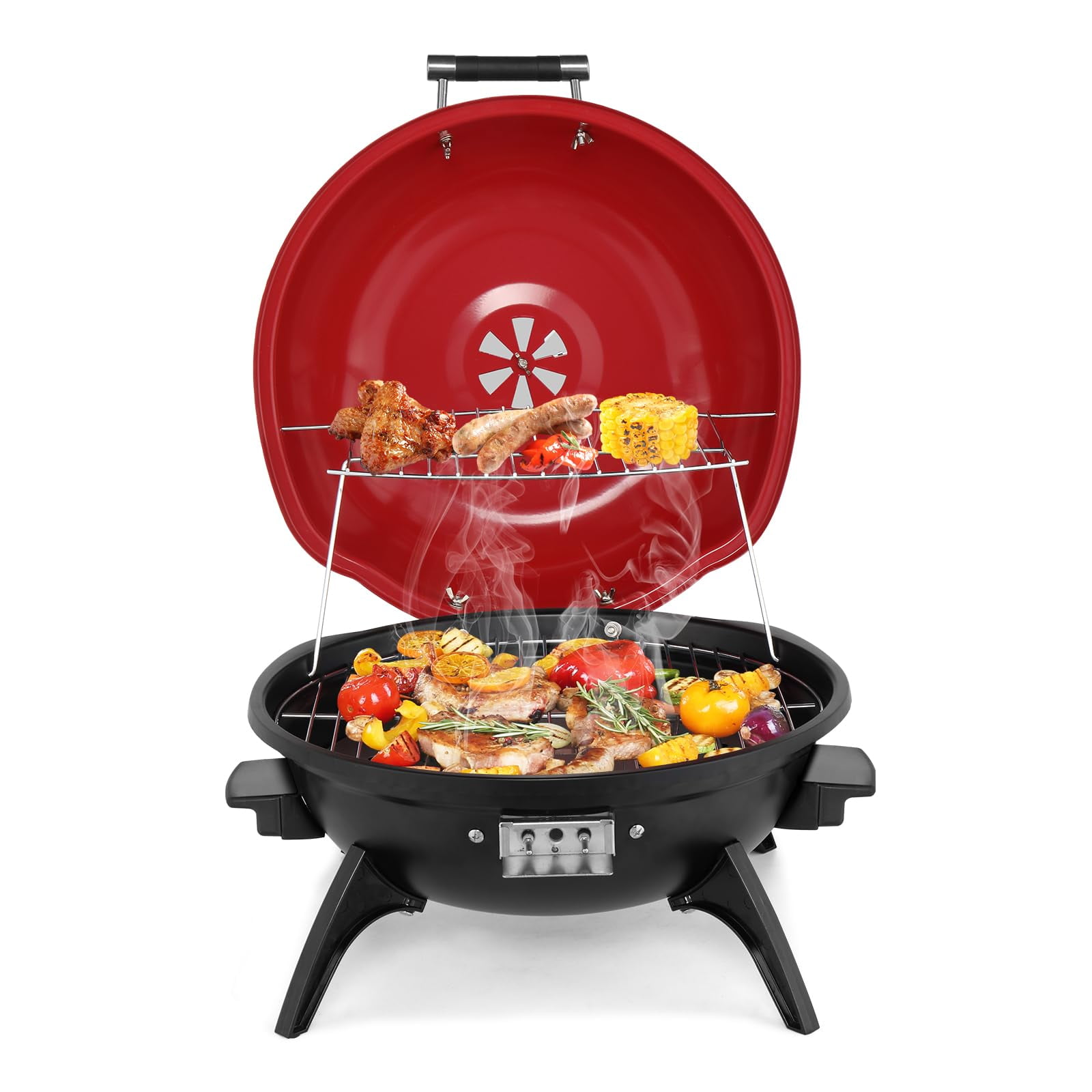 Parrilla Eléctrica De Mesa Rovsun De 1600 W Con Control De Temperatura