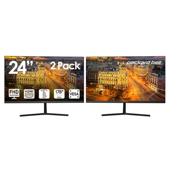 Monitor Packard Bell 24 FHD 1920x1080 con soporte VESA ultraancho