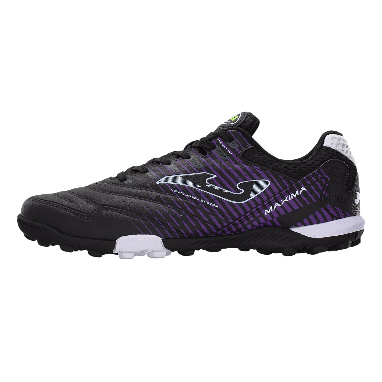Zapatilla Fútbol Turf Hombre Maxima Negro Fucsia Joma