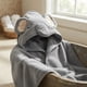 thumbnail image 2 of Toalla y Capa para Baño de Algodón Extra Suave Con capucha Elefante Gris para Bebés y Niños, 2 of 6